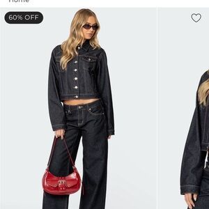 Edikted Dark Denim Jean Jacket